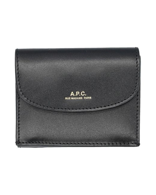 A.P.C. Gray Trifold Geneve Wallet