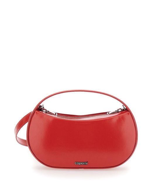 Coperni Red 'Sound Swipe Small' Handbag With Logo Detail