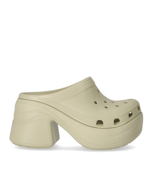 CROCSTM White Siren Ivory Heeled Clog