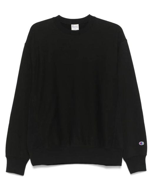 Champion Black Relaxed Crewneck Sweatshirt for men