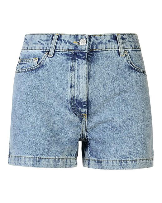 Moschino Blue Light Cotton Jeans Shorts