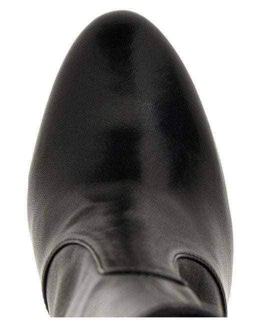 Stuart Weitzman Lux Curl Ankle Boots in Black | Lyst