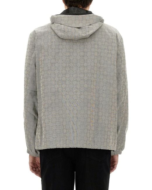 Givenchy Gray "Monogram 72" Jacquard Anorak for men