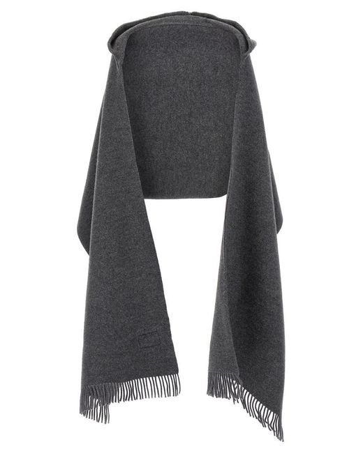 Brunello Cucinelli Black Hooded Cape