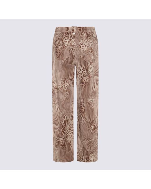 Blumarine Brown Dark Cotton Denim Jeans
