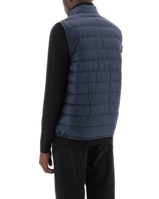 Woolrich Blue Sundance Puffer Vest for men