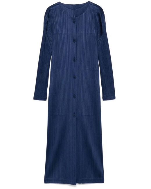Pleats Please Issey Miyake Blue Monthly Colors: February Turtle Neck