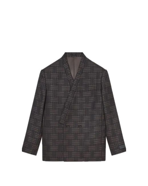 KENZO Black Weave' Tailored Kimono Jacket for men