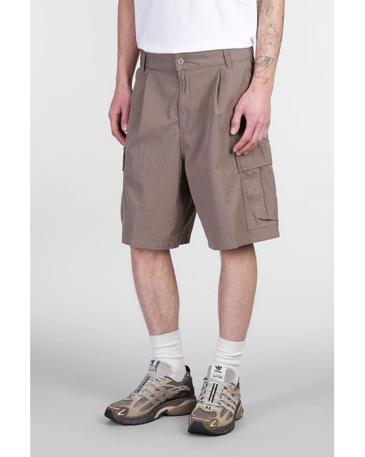 Carhartt Gray Cole Cargo Short Shorts for men