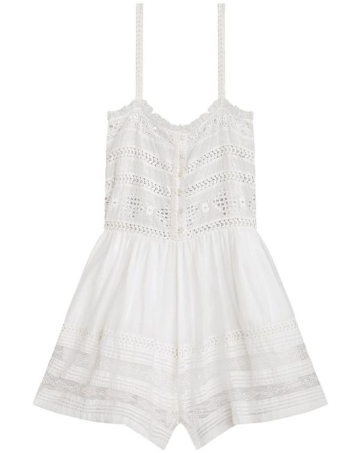Isabel Marant White Short Jumpsuit
