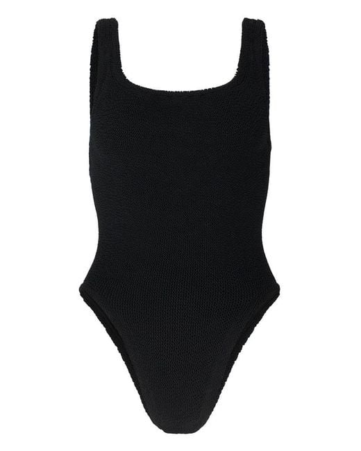 Hunza G Black Square Neck Swim