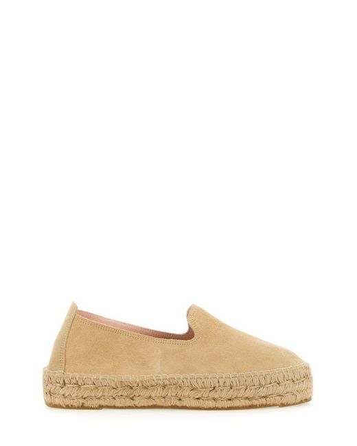 Manebí Natural Espadrille Platform Hamptons