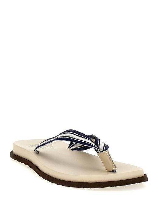 Brunello Cucinelli Multicolor 'Pool Slide' Sandal for men