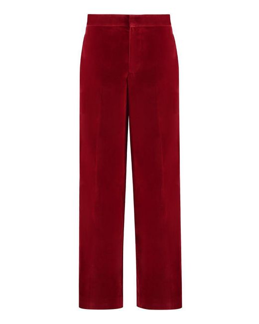J.W. Anderson Red Velvet Trousers