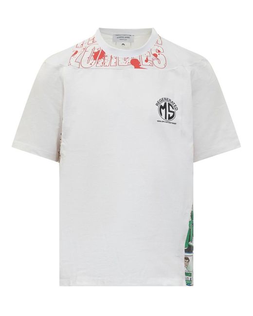 MARINE SERRE White Graphic T-Shirt for men