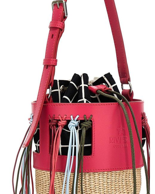 CUBA LAB Red 'Riviera Cubalab' X Sanpa Bucket Bag