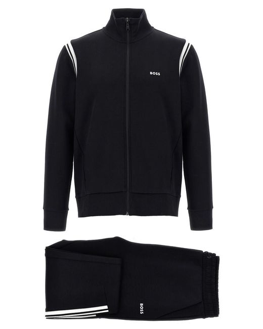 Boss Blue Cotton Tracksuit for men