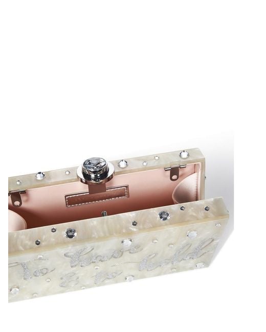 Sophia Webster White Cleo Clutch