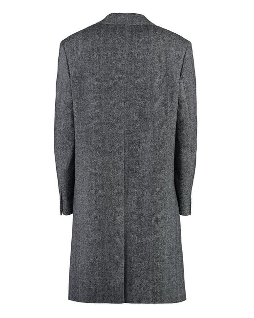 Isabel Marant Gray Johel Single-Breasted Wool Coat for men