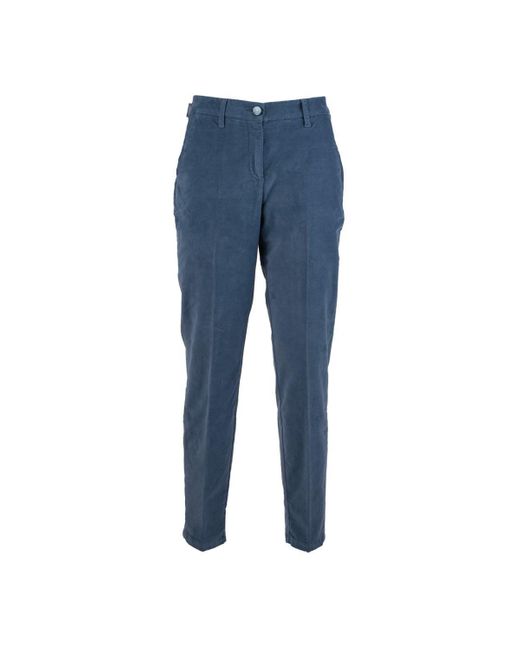 Jacob Cohen Blue Velvet Pants