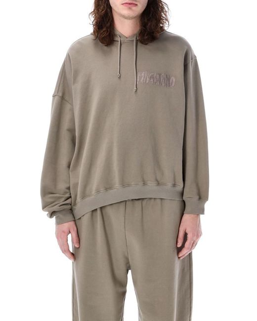 Magliano Gray Twisted Hoodie for men