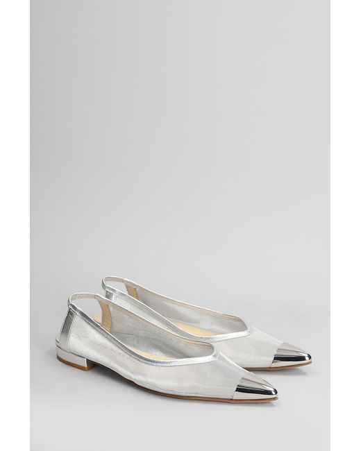Fabio Rusconi Metallic Ballet Flats