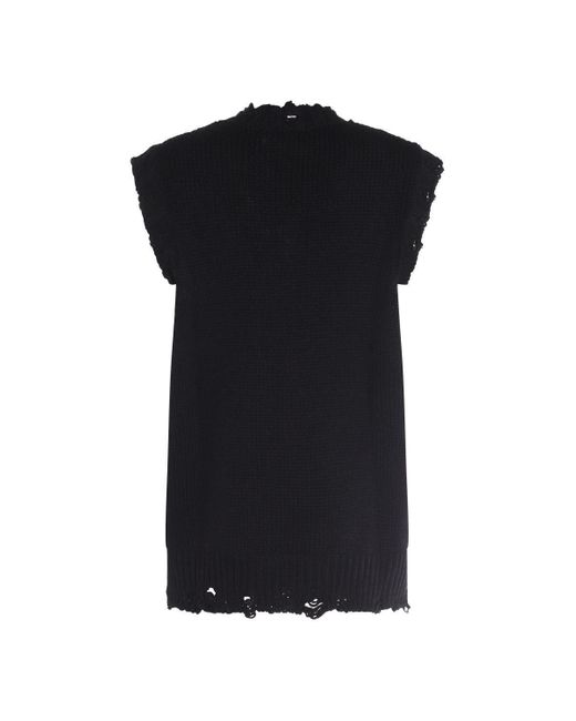 Alexander McQueen Black Wool Knitwear for men