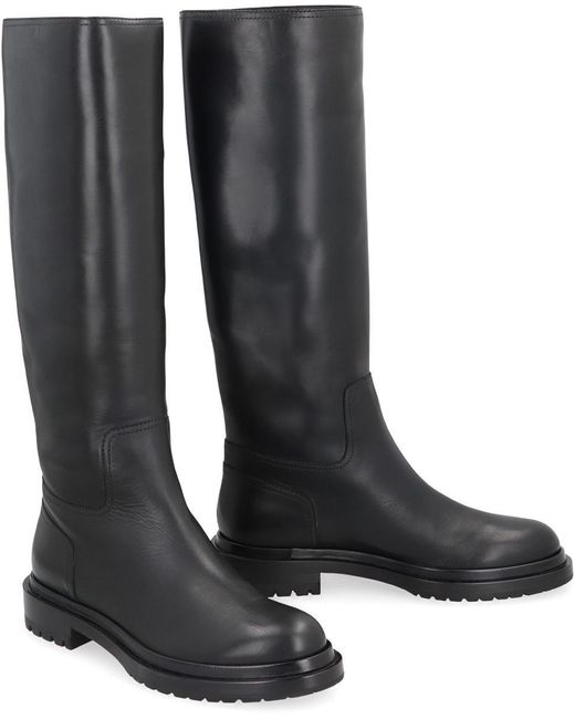 Sergio Rossi Black New Vip Leather Boots