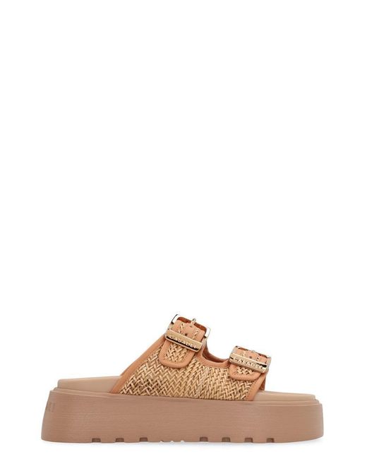 Casadei Brown Platform Sandals