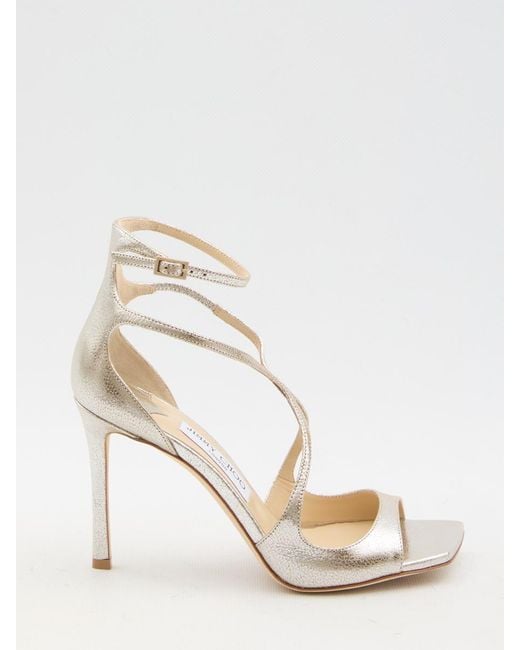 Jimmy Choo Natural Azia 95 Sandals