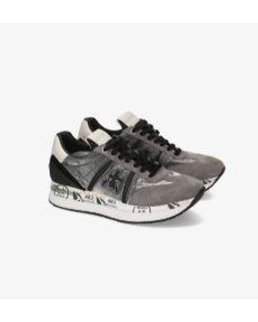 Premiata Gray Flat Shoes