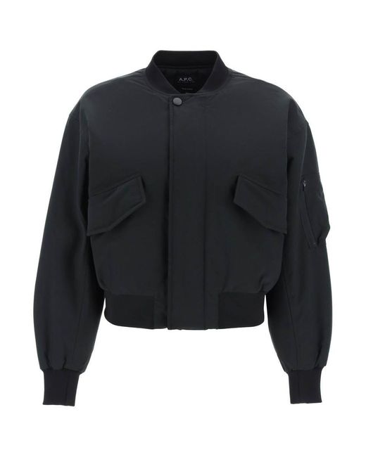 A.P.C. Black Bomber Jacket