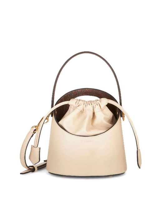 Etro White Saturn Bucket Bag