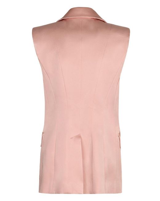 Nina Ricci Pink Double-Breasted Waistcoat