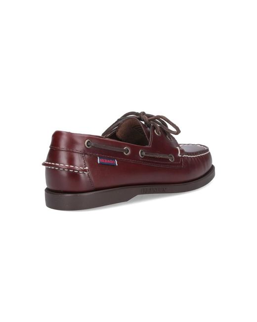 Sebago Purple Flat Shoes for men