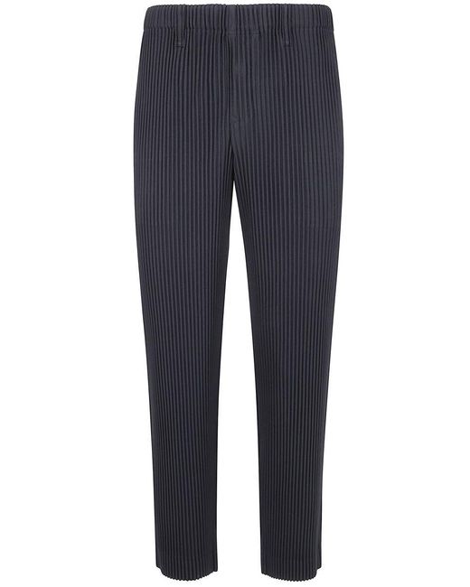Homme Plissé Issey Miyake Blue Basics Trousers for men