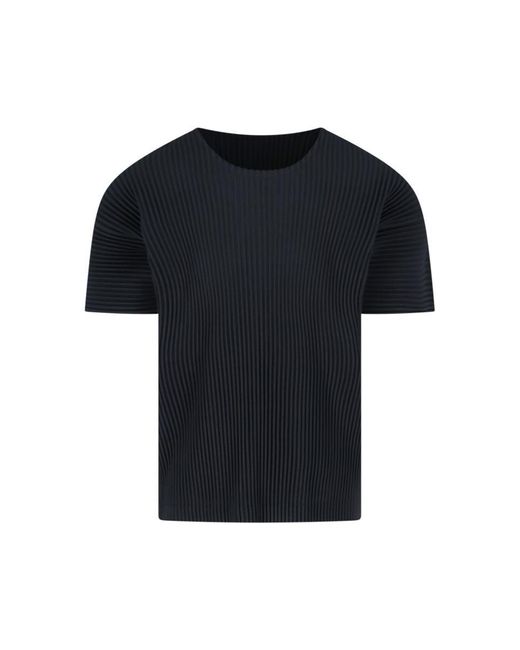 Homme Plissé Issey Miyake Black T-Shirts And Polos for men