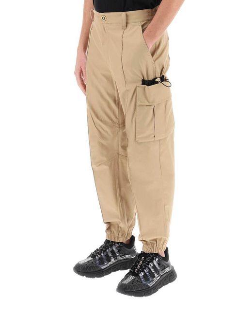 Versace Natural Medusa Cargo Pants for men