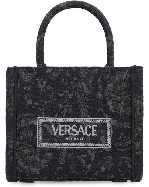 Versace Black Athena Mini Tote Bag