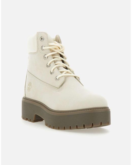 Timberland White Boots