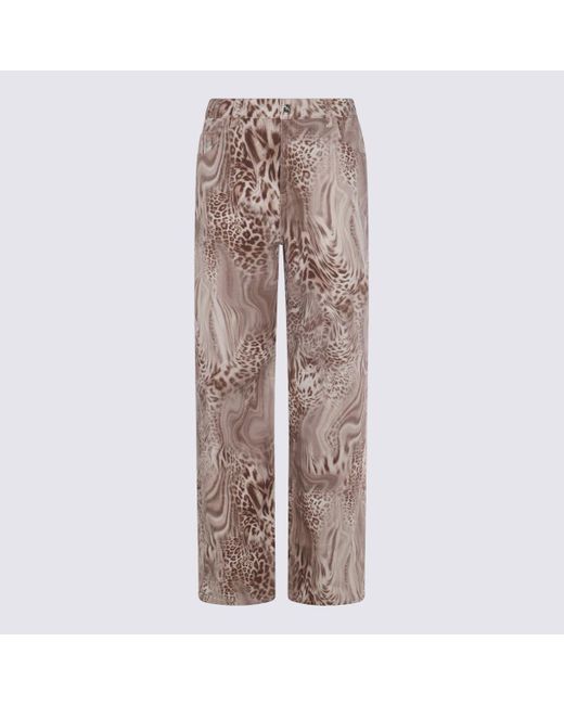 Blumarine Brown Dark Cotton Denim Jeans