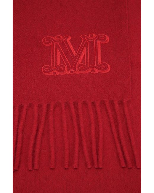 Max Mara Red Scarves And Foulards