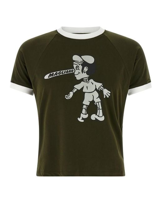 Tシャツ・カットソー MAGLIANO 'Britpop' T-shirt Green Magliano 'Britpop' T-Shirt in Green for Men | Lyst