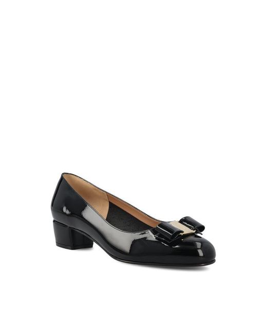 Ferragamo Black Heeled Shoes