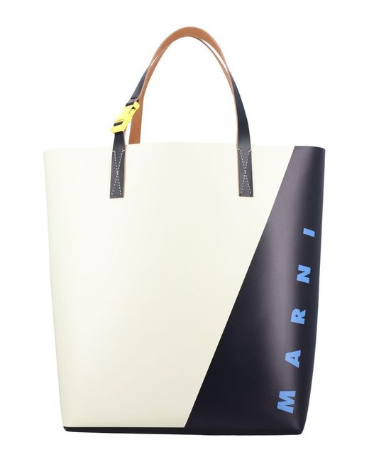 Marni Blue Tribeca Mini Tote Handbag for men