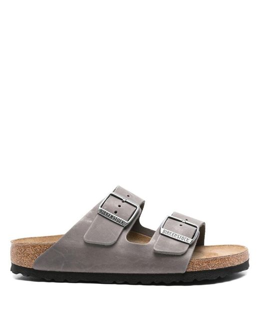 Birkenstock White Arizona, Oiled Leather Shoes