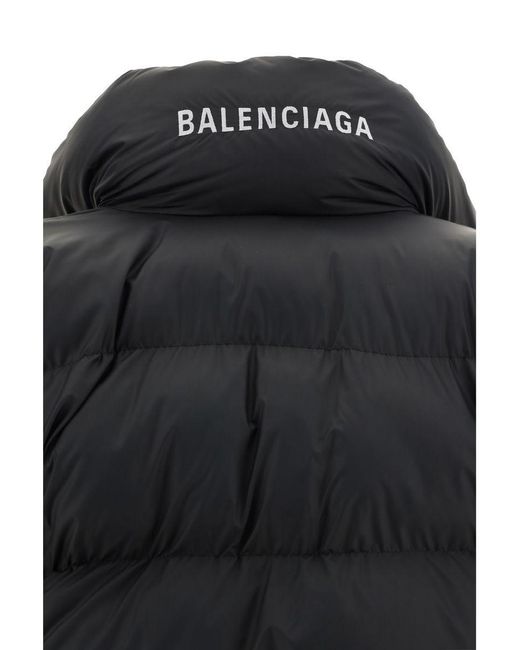 Balenciaga Black Wrap Oversize Puffer Jacket