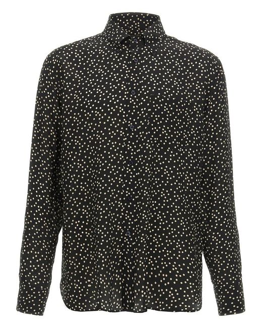 Tom Ford Gray Polka Dot Shirt for men