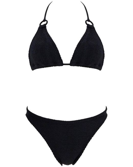 Hunza G Black Eva Bikini Set For