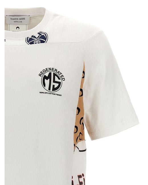 MARINE SERRE White T-Shirts for men